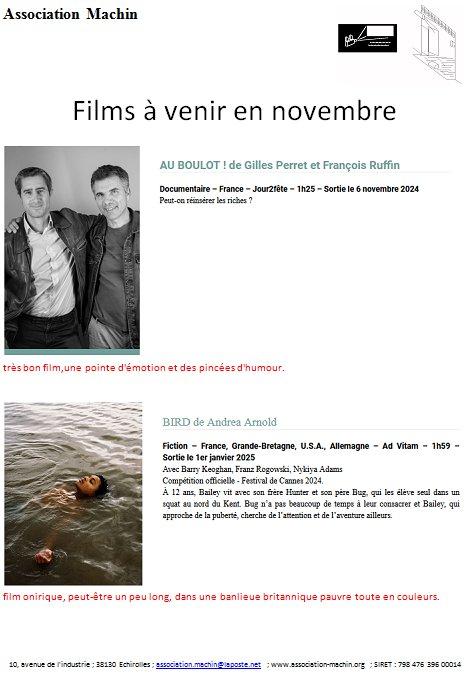 Films a venir novembre 24